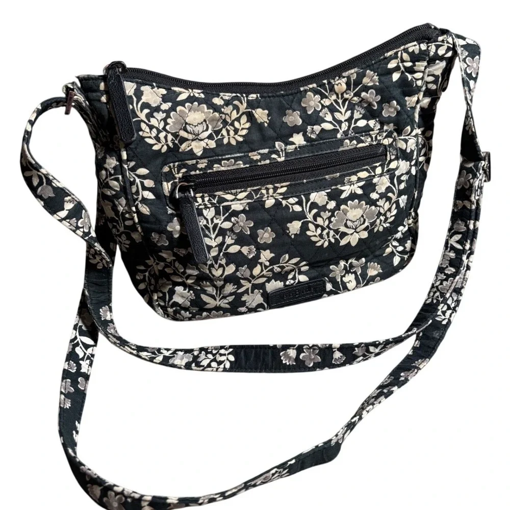 Vera Bradley Crossbody Bag Floral Quilted Cotton Adjustable Strap Small Festival